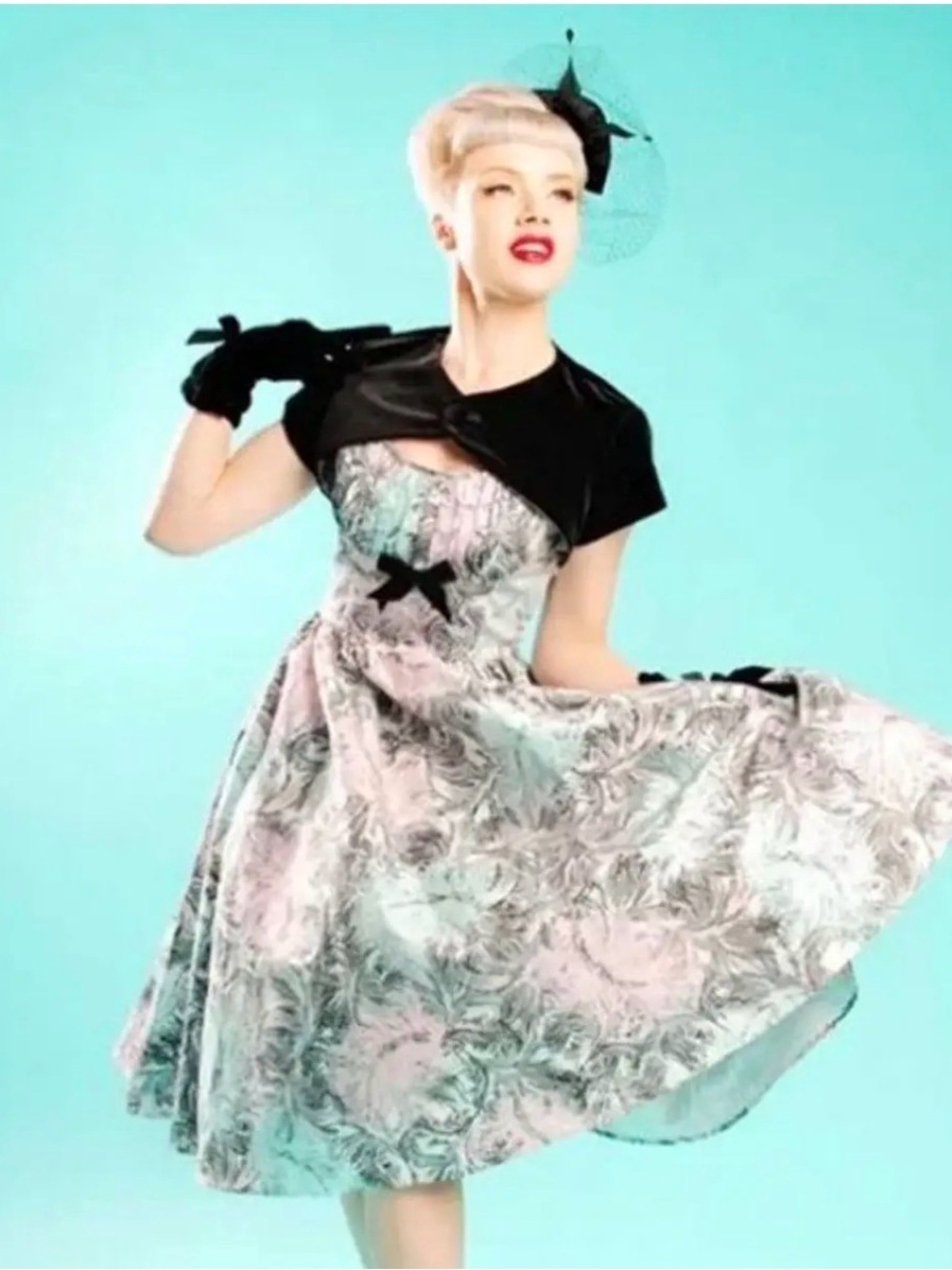 Rare! Pinup couture Fit-and-Flare swing Dress